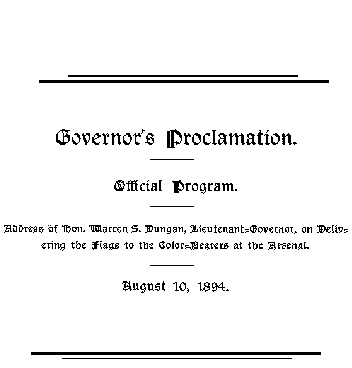 Proclamation Title Page
